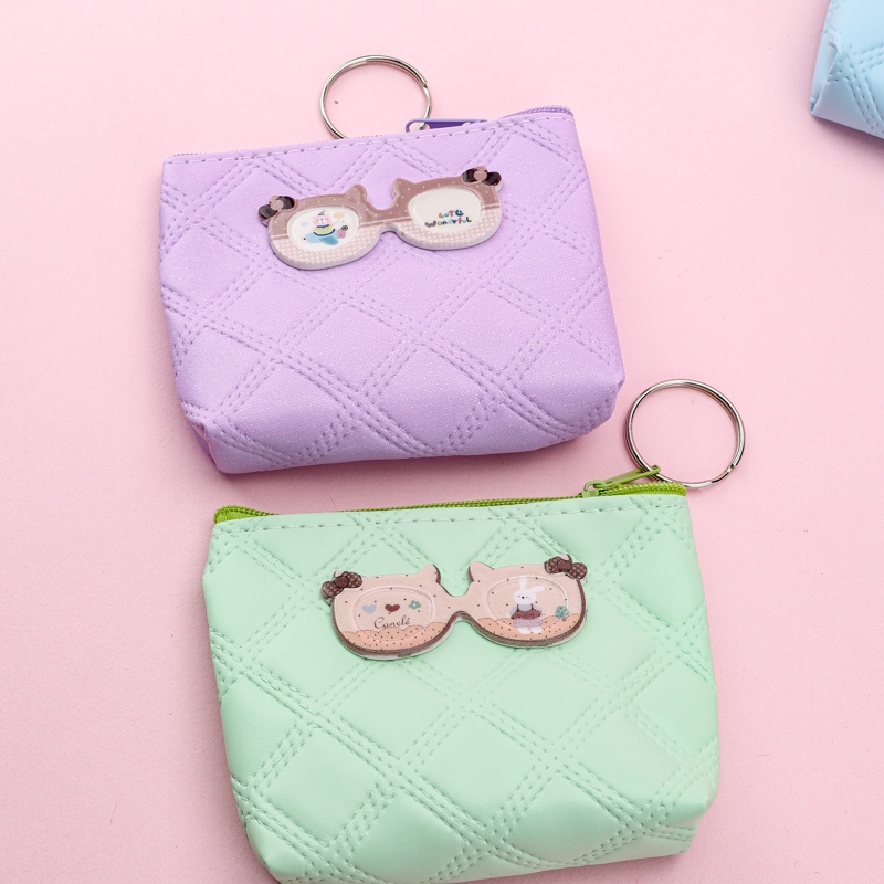 Caricatura de Cuero Cristales Accesorios Bolsa 3