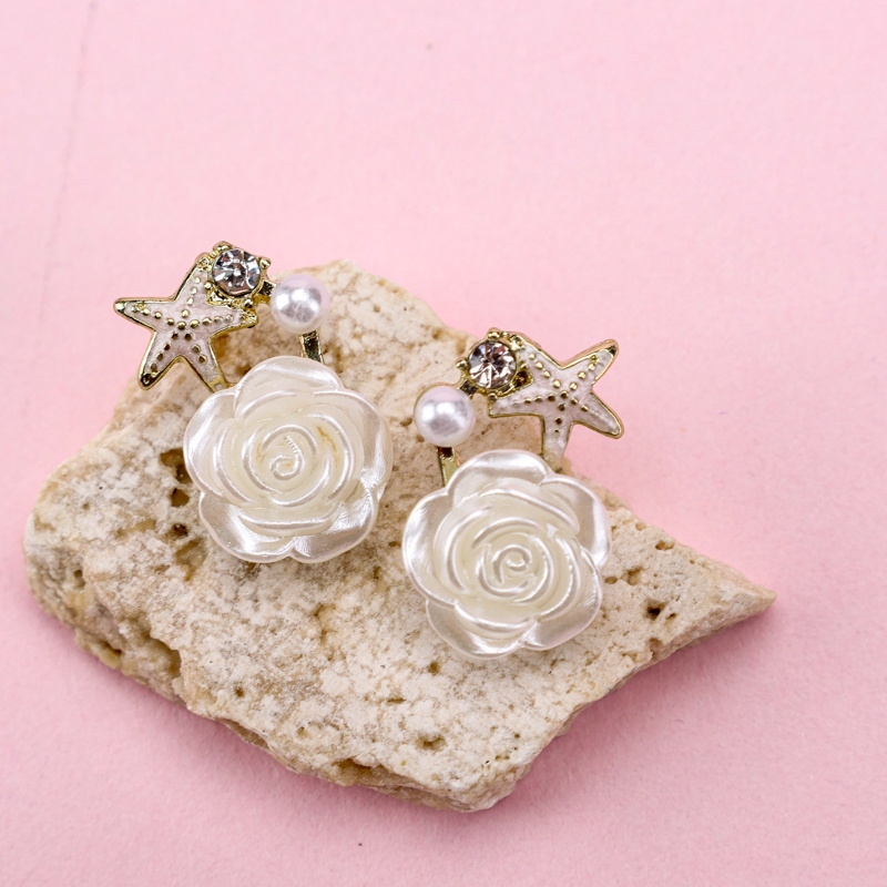 Pendientes Largos Starfish Flower Stud 3