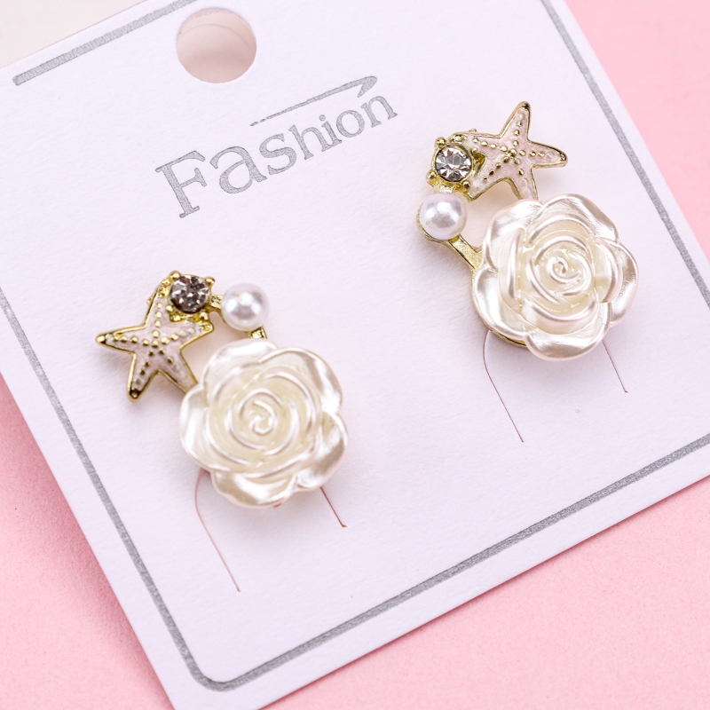 Pendientes Largos Starfish Flower Stud 4