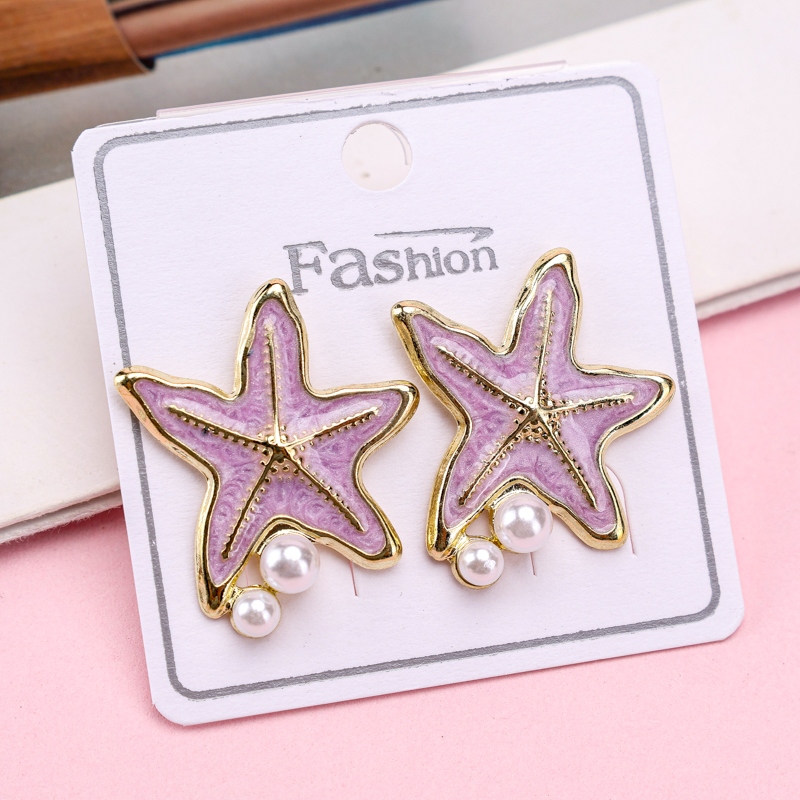 Pendientes de Perla Larga Starfish 3