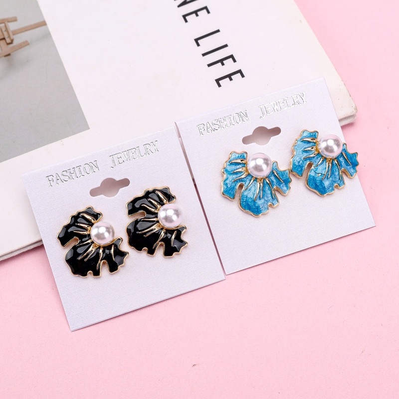 Pendientes de Flor de Perlas de Aceite Irregular 3