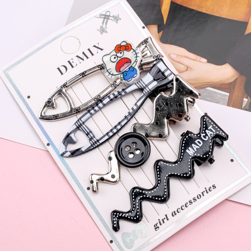 Caja de Plata Negro Kitten Accesorios Pato Clip 3