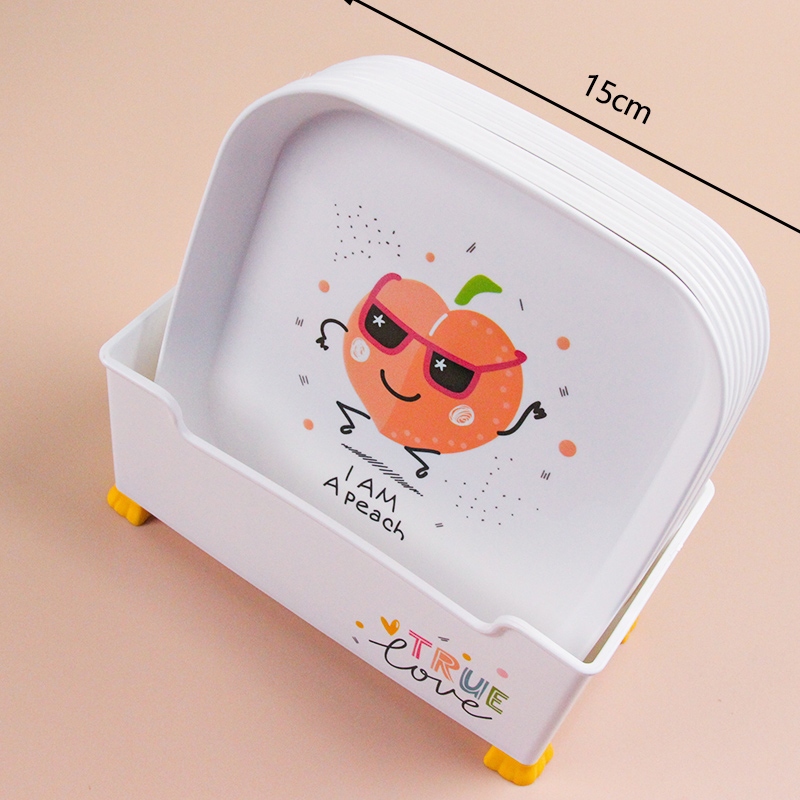 2745 Square Bone Dish (Fruit) 2