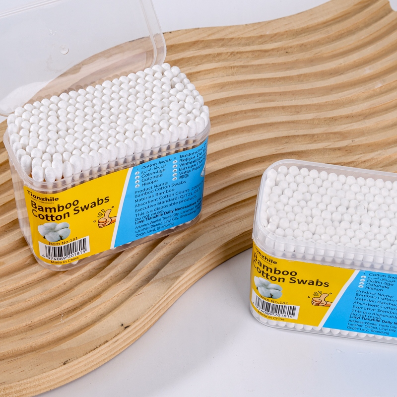 181 Caja Rectangular de Bambú Swab (200) 3