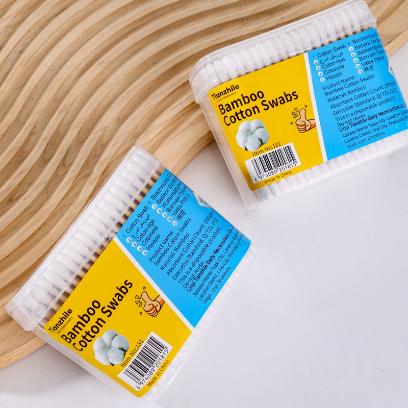 181 Caja Rectangular de Bambú Swab (200) 4