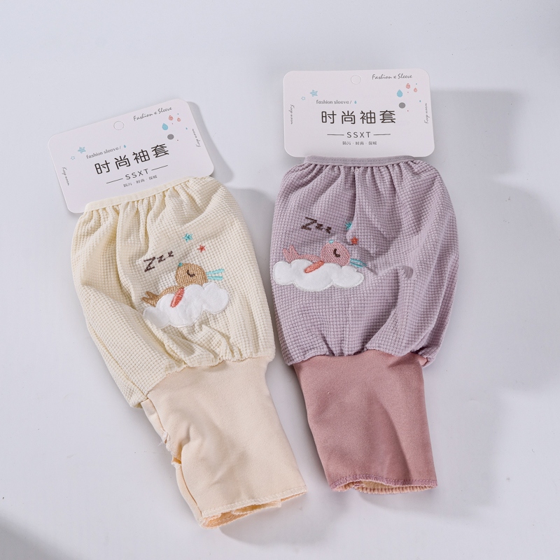 Corduroy Cartoon Girl Bag Gloves Sleeves 3
