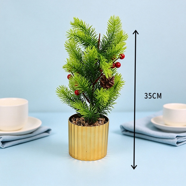 Navidad 20 Simulación Flor Bonsai (Mixed) 3