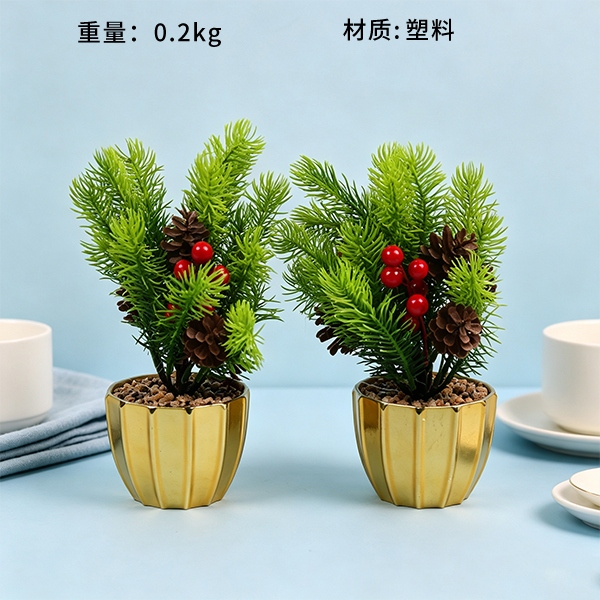 Navidad 17 Simulación Flor Bonsai (Mixed) 2