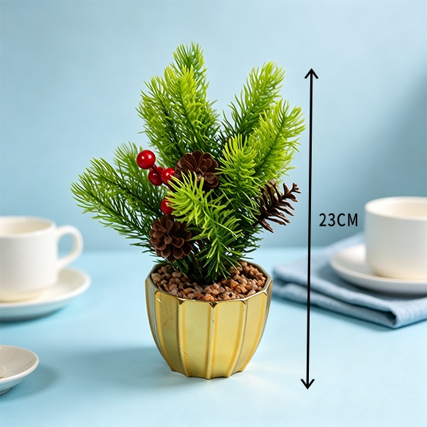 Navidad 17 Simulación Flor Bonsai (Mixed) 4