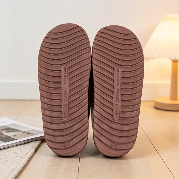 041-777 Zapatillas de Algodón de los Hombres de Oso Bordado 6