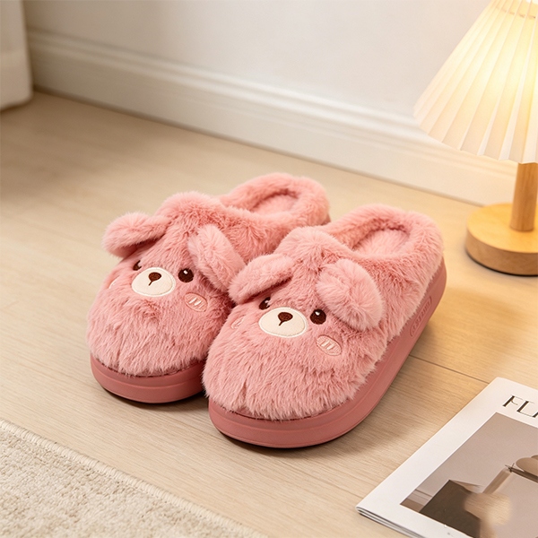 F99-8 Orejas Llevan Zapatillas de Algodón de Hombres y Mujeres 6