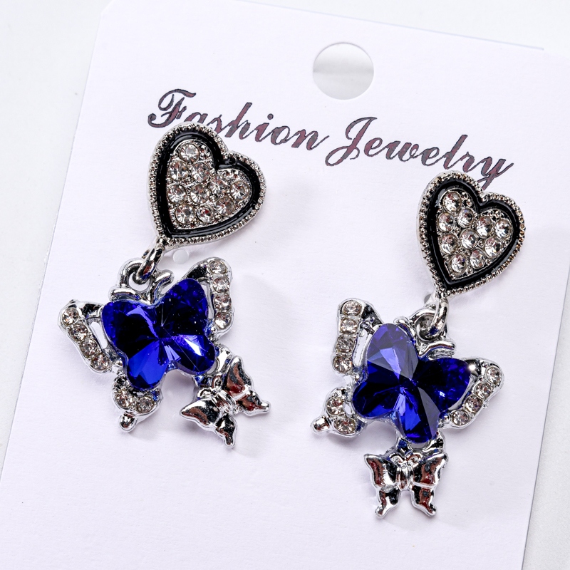 Zircon Amor Butterfly Pendientes Tassel 3