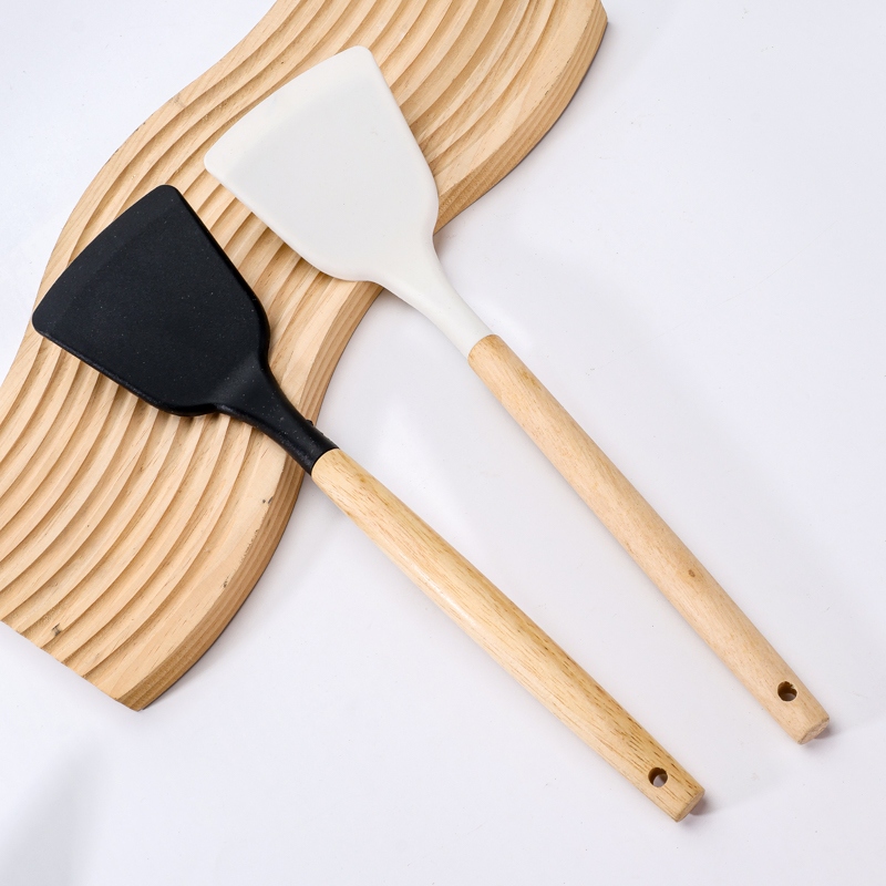 Pala de Silicona de Mango de Madera de Valor 3