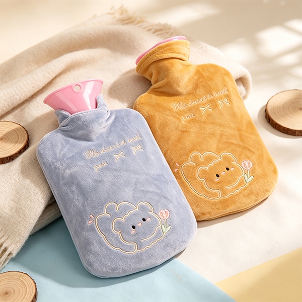 P830 Animal Embroidery Water Injection Hot Water Bag (1000ml) 4