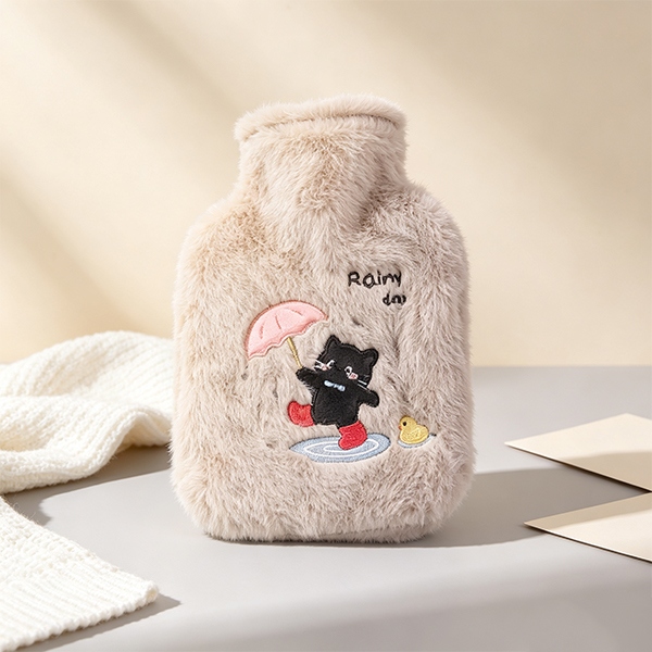 P832 Black Cat Water Injection Hot Water Bag (1000ml) 5