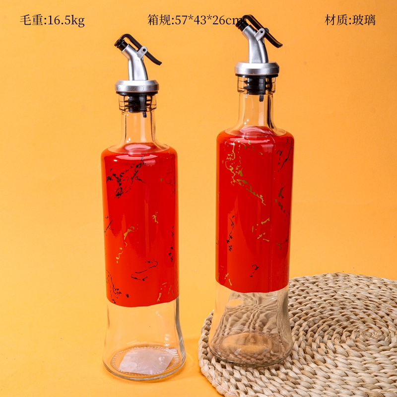 Botella de Control de Aceite de Vidrio Patrón Devan (500ml, Olla de Aceite)