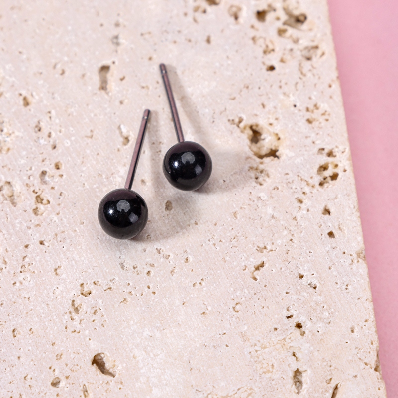 7 Pares de Pendientes de la Combinación de Estilo Negro 4