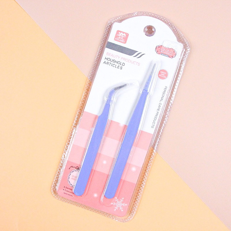 K-614 Tarjeta de Succión Tweezers SET ( Clip de la Ceja)(442)