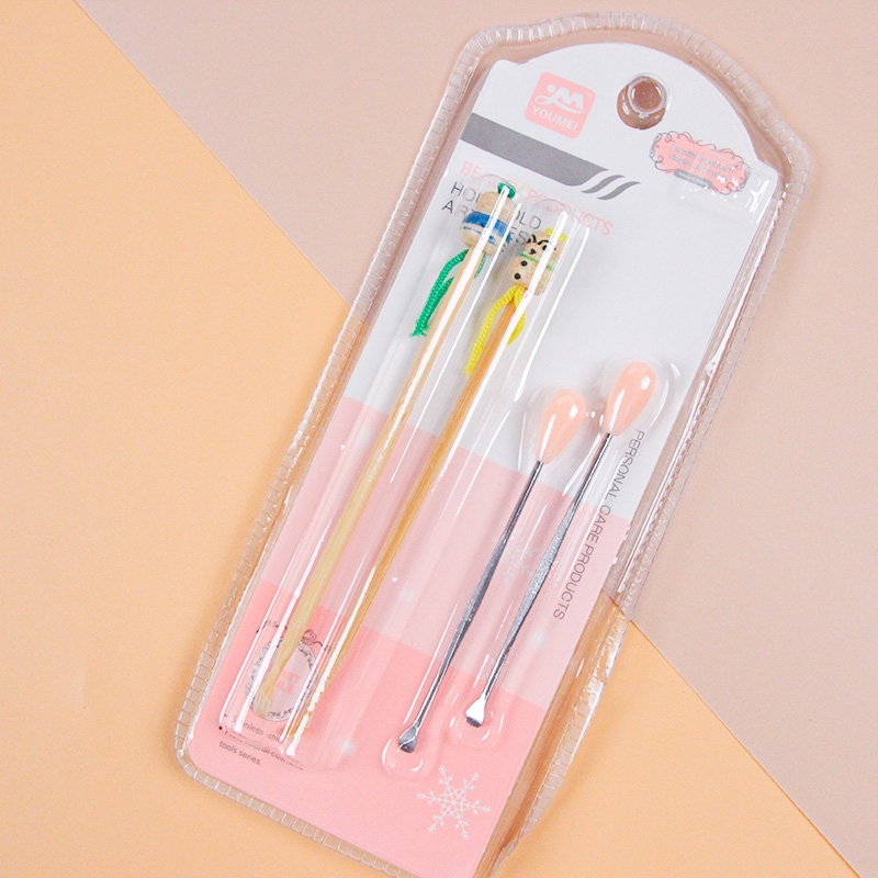 Y-021 Blister-packed Bamboo Joint Ear Picks (2 Piezas 042) 2