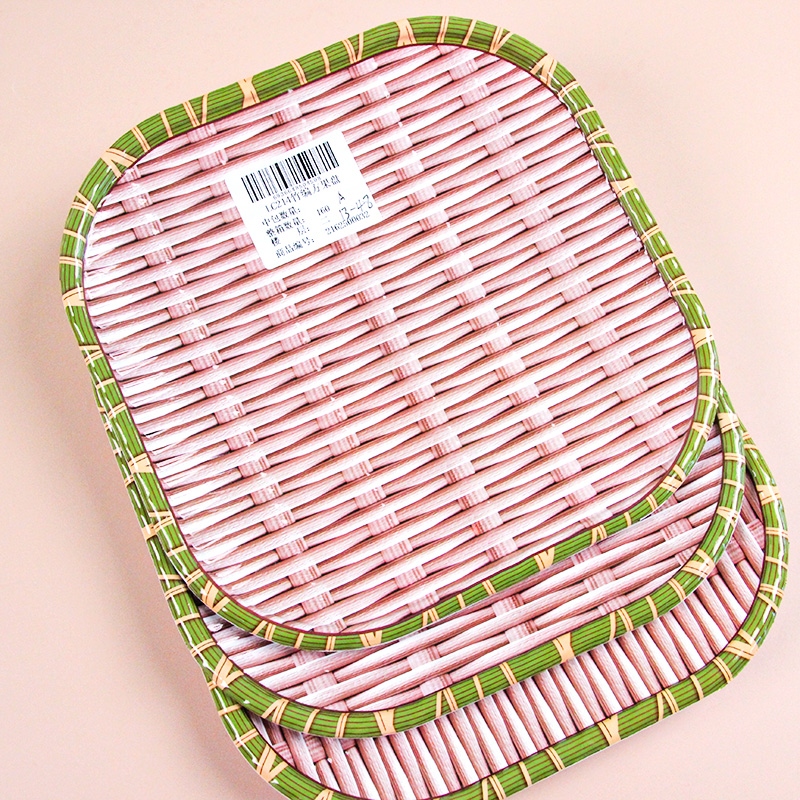 LC214 Bamboo Woven Square Fruit Dish 3