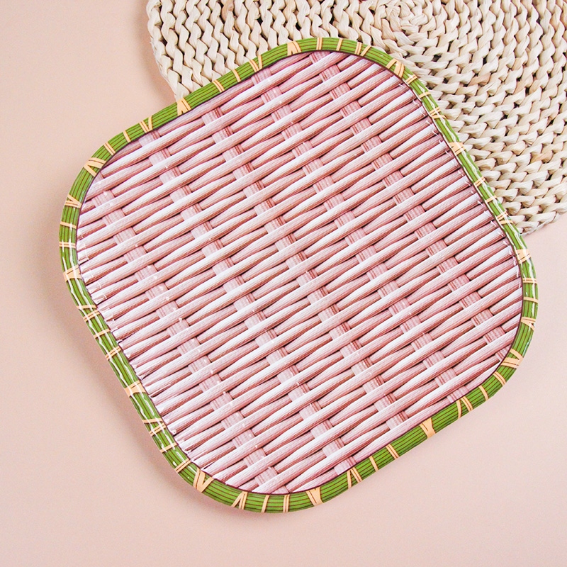 LC214 Bamboo Woven Square Fruit Dish 5