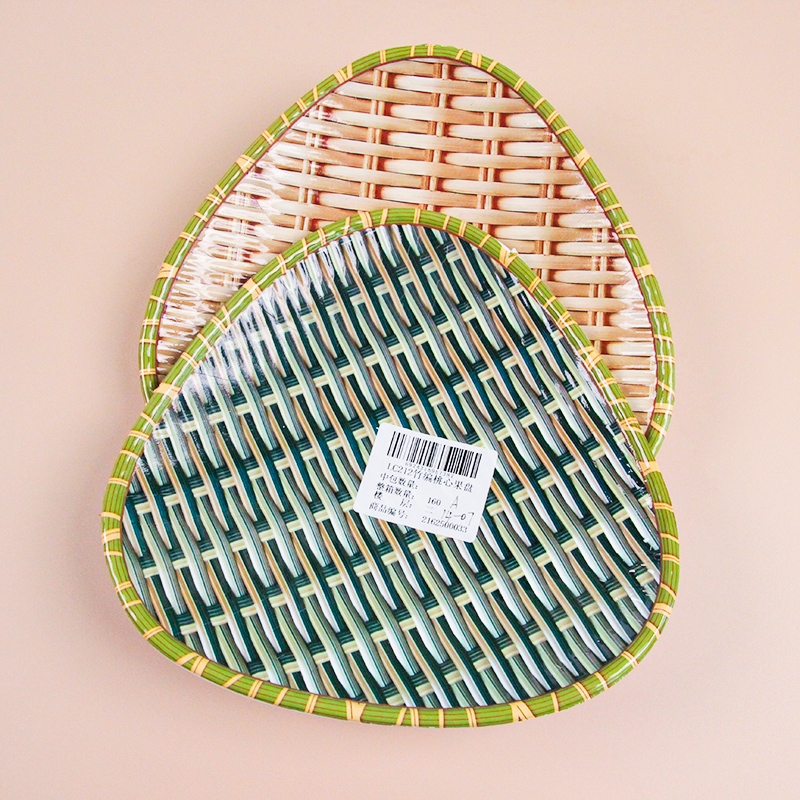 LC212 Bamboo Woven Heart-shaped Fruit Dish 4