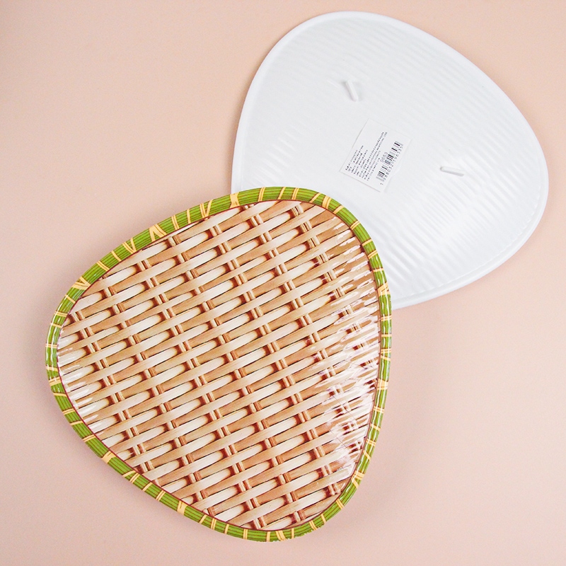 LC212 Bamboo Woven Heart-shaped Fruit Dish 5