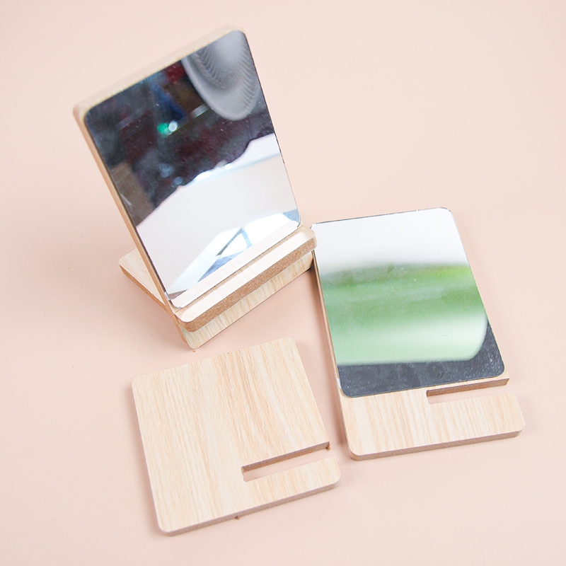 Espejo de Maquillaje de Madera de Escritorio 0162 3