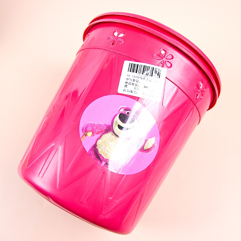 88-119 Strawberry Bear Handheld Trash Can 4