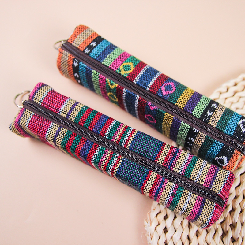 Nueva Bolsa de Lápiz de Estilo Étnico Tridimensional 3
