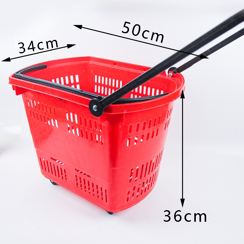 Cesta de Compra de Carrito de Cuatro Ruedas (Utilizado) 2