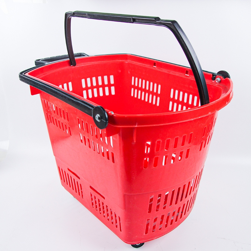 Cesta de Compra de Carrito de Cuatro Ruedas (Utilizado) 3