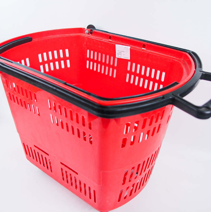 Cesta de Compra de Carrito de Cuatro Ruedas (Utilizado) 5