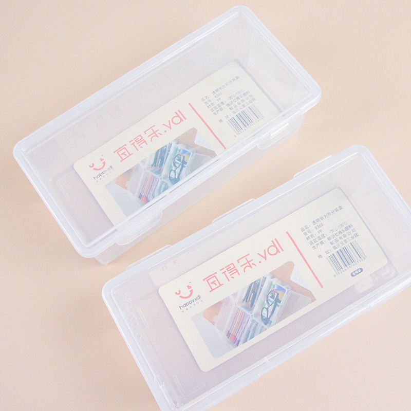 Yidele 8365 Caja de Almacenamiento Rectangular Transparente 4