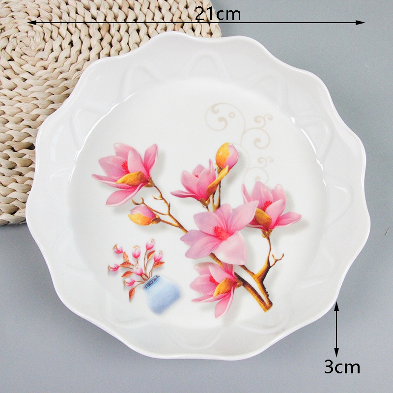 312 Floral Wave Edge Fruit Plate 2
