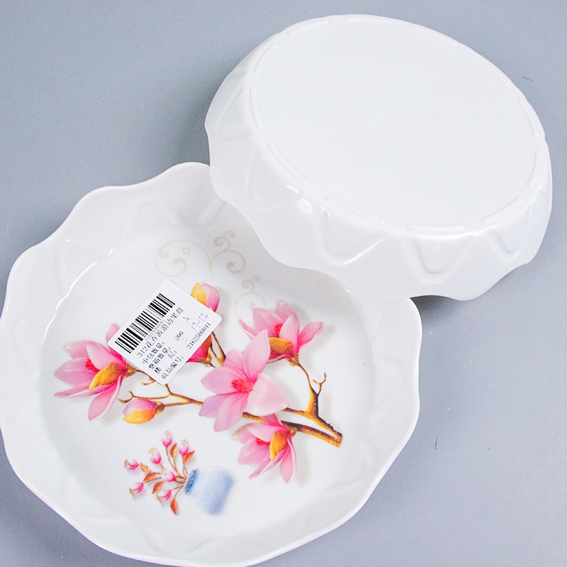 312 Floral Wave Edge Fruit Plate 3