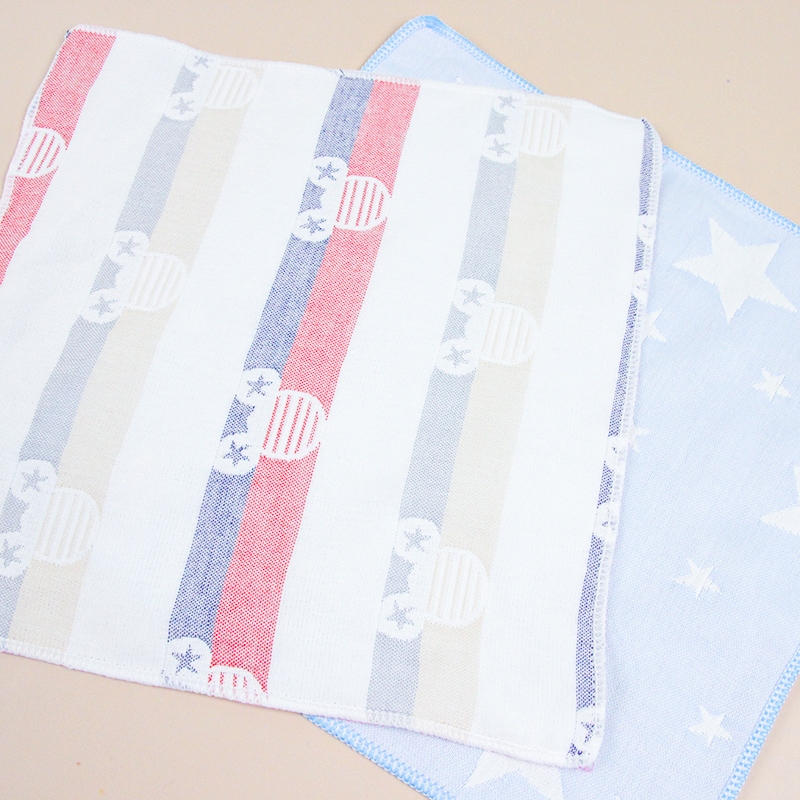 30*30 Pure Cotton Gauze Handkerchief (Random Color) 2