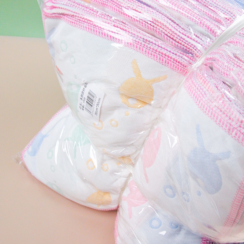 30*30 Pure Cotton Gauze Handkerchief (Random Color) 5
