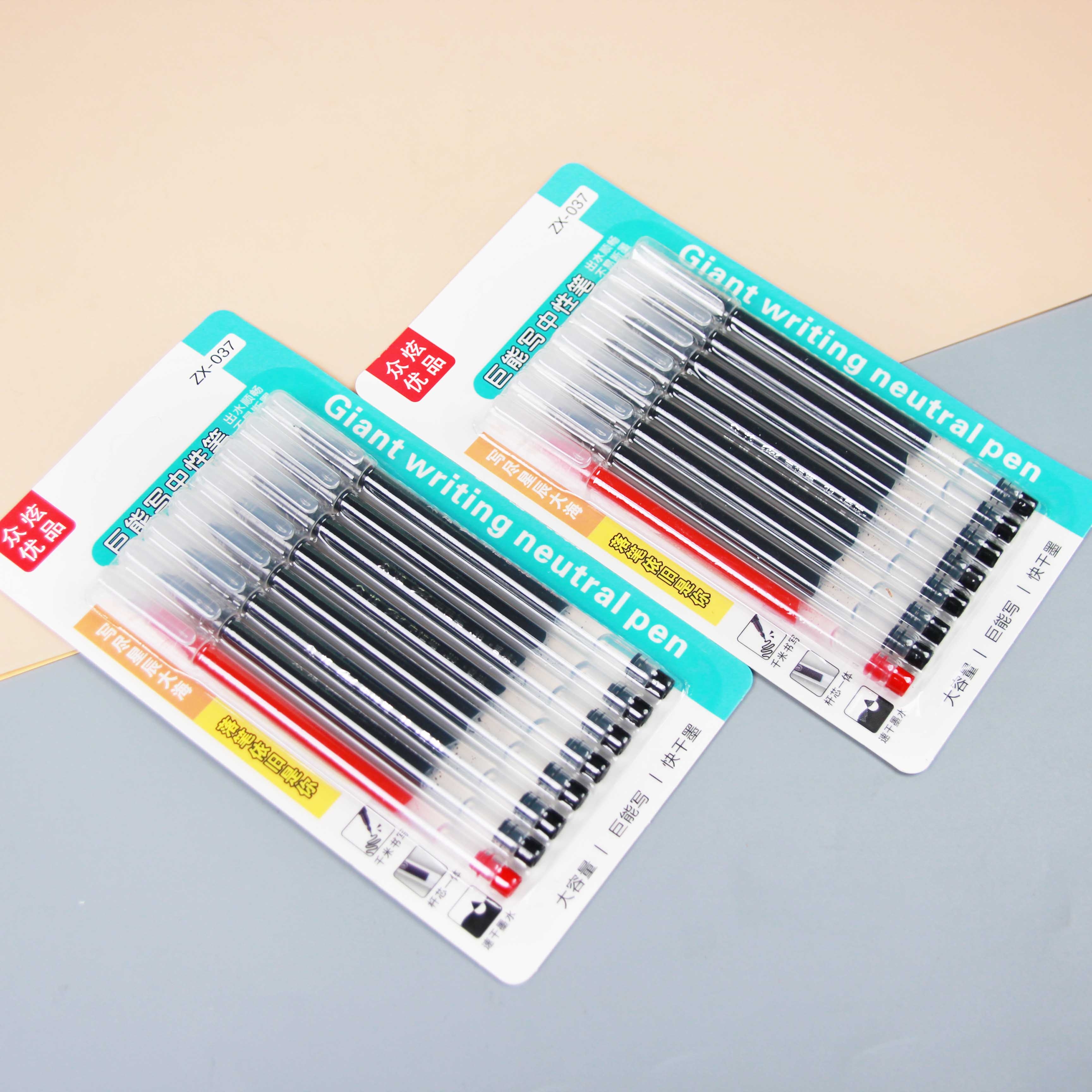 8 Plumas de Escritura Gigante (7 Negro, 1 Rojo) 4