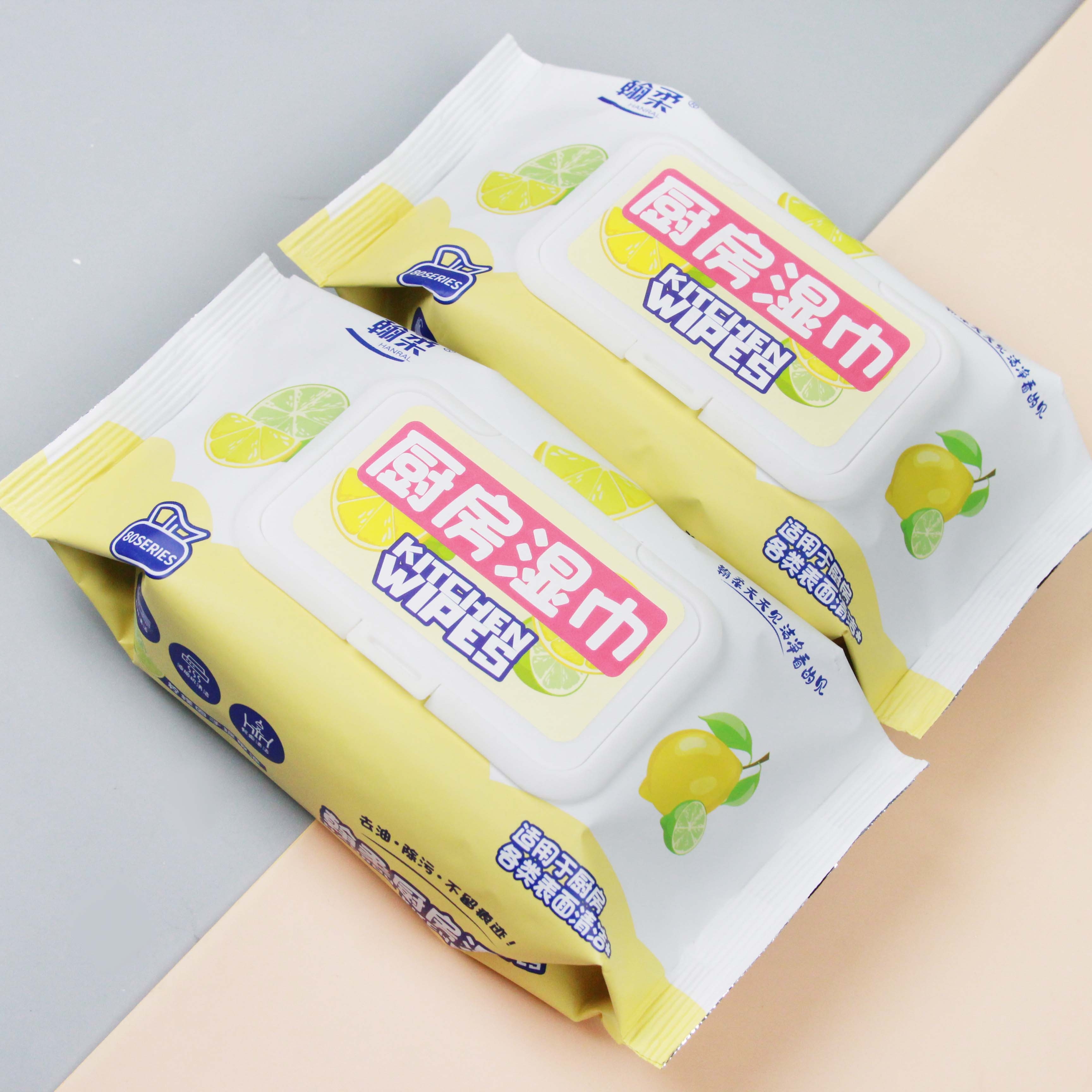 Han Rou 1194 Lemon Kitchen Wet Wipes 3