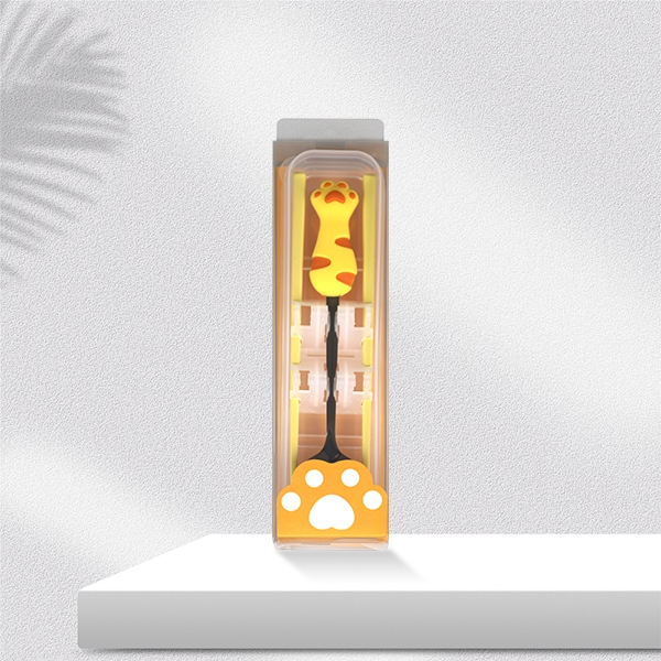 Cute Garra Cuchara Palillos de Corteza Portátil Conjunto 3