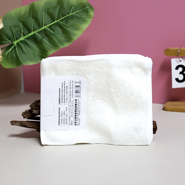 WP-685 Tarjeta Colgante 8 Bambú Blanco Fibra Limpieza Toalla Lavabo (18*23) 5