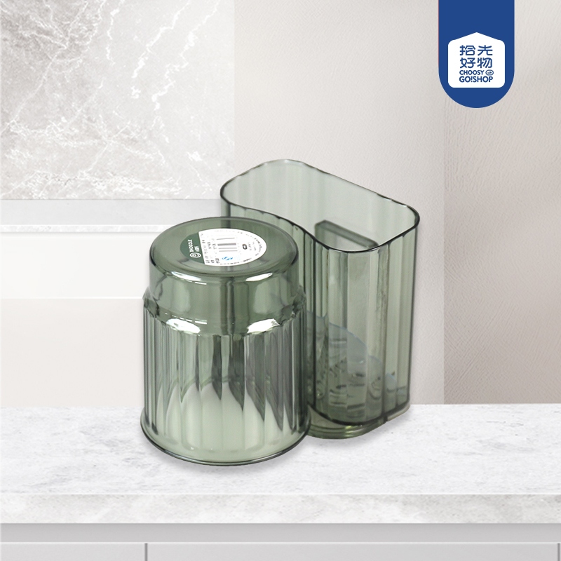 XG3796 Lujo Ligero PET Pared Montado Plástico Mouthwash Copa Combinación