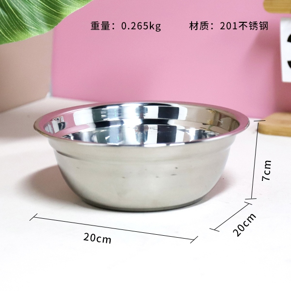 20cm Extra de la Cuenca de Sopa No Magnética 3