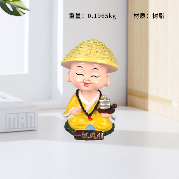Sake Cabeza Monje Ornamento 3