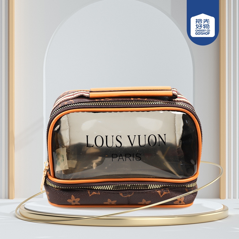305PVC Bolsa Cosmética de Doble Capa