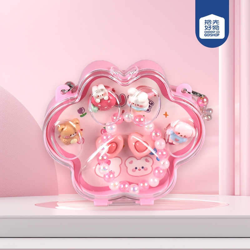 156 Kitten Paw Ring SET
