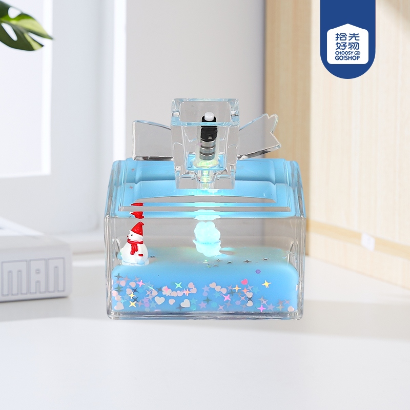 SY147 Snowman Crystal Bottle Ornament