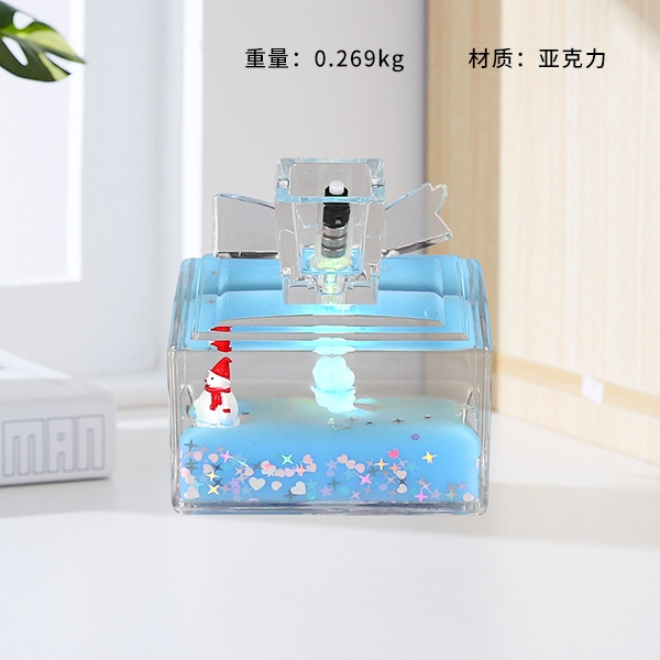 SY147 Snowman Crystal Bottle Ornament 3
