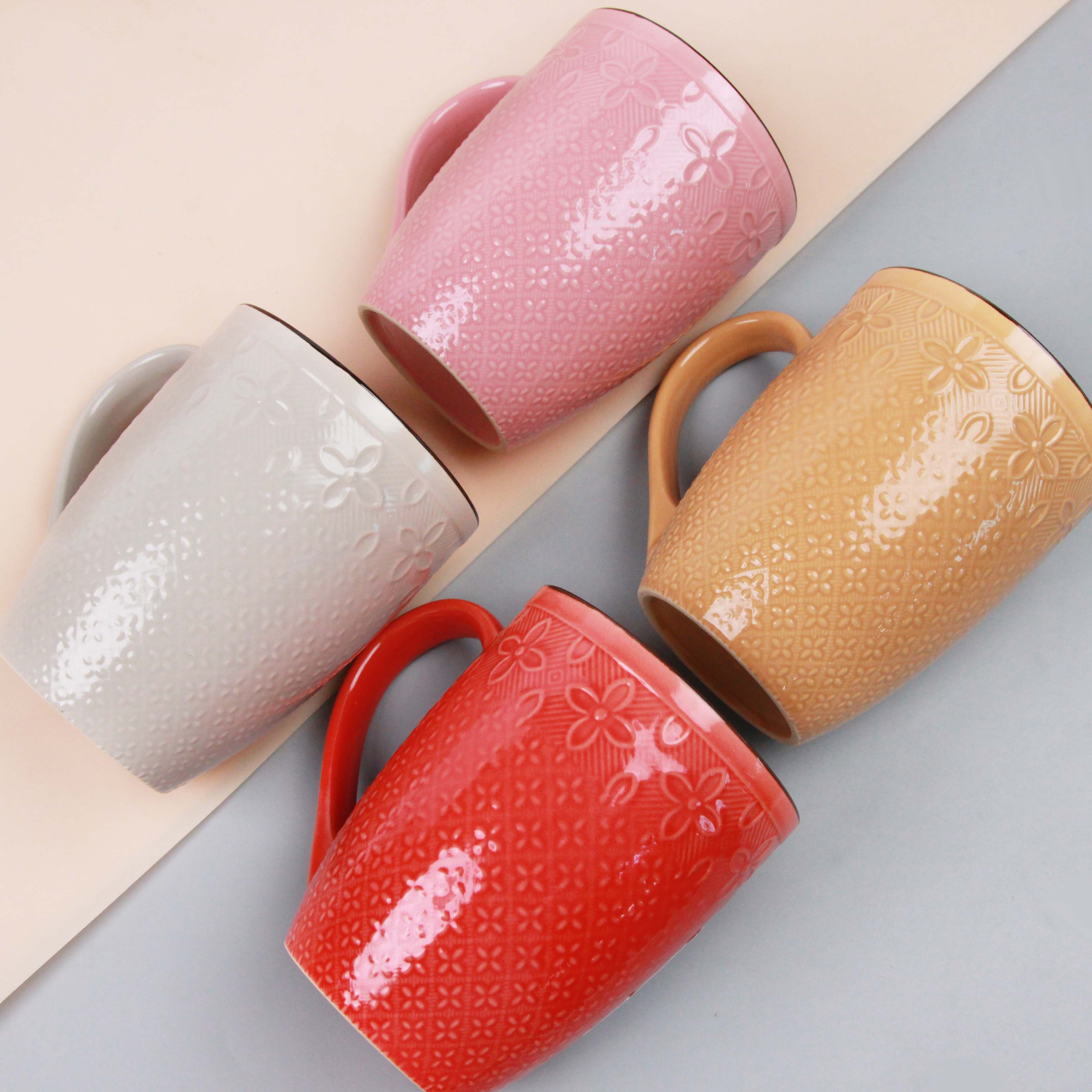 SH15217 Copa de Cerámica de Color Glaze (Color de Borde) 4
